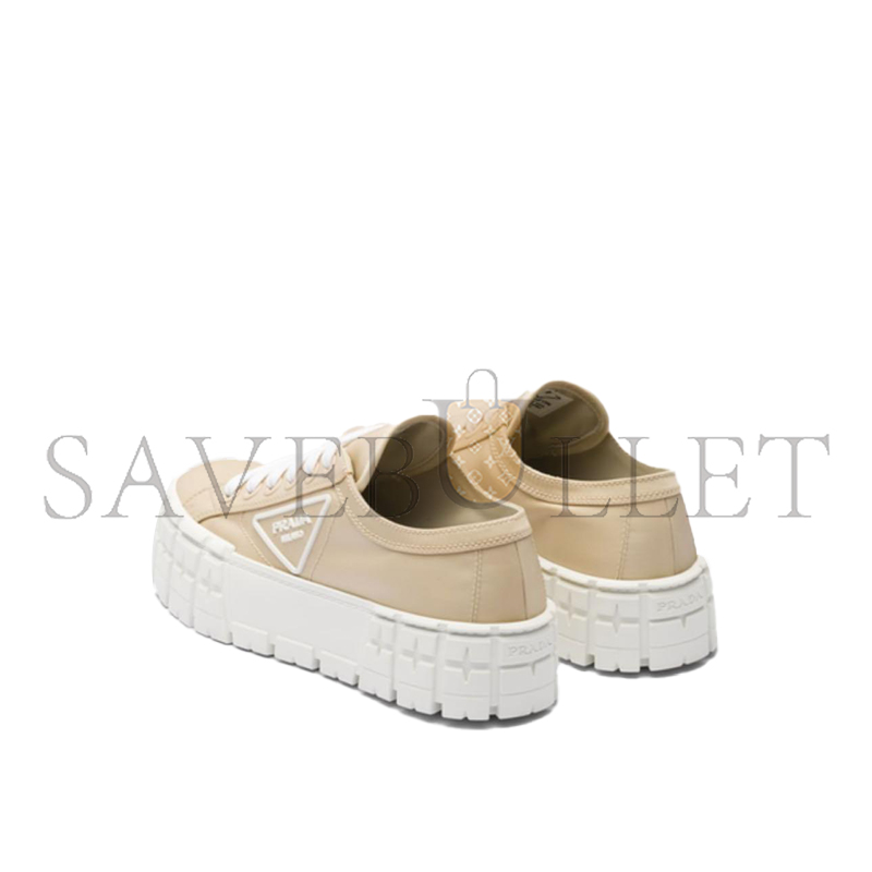 PRADA DOUBLE WHEEL RE-NYLON GABARDINE SNEAKERS 1E260M
